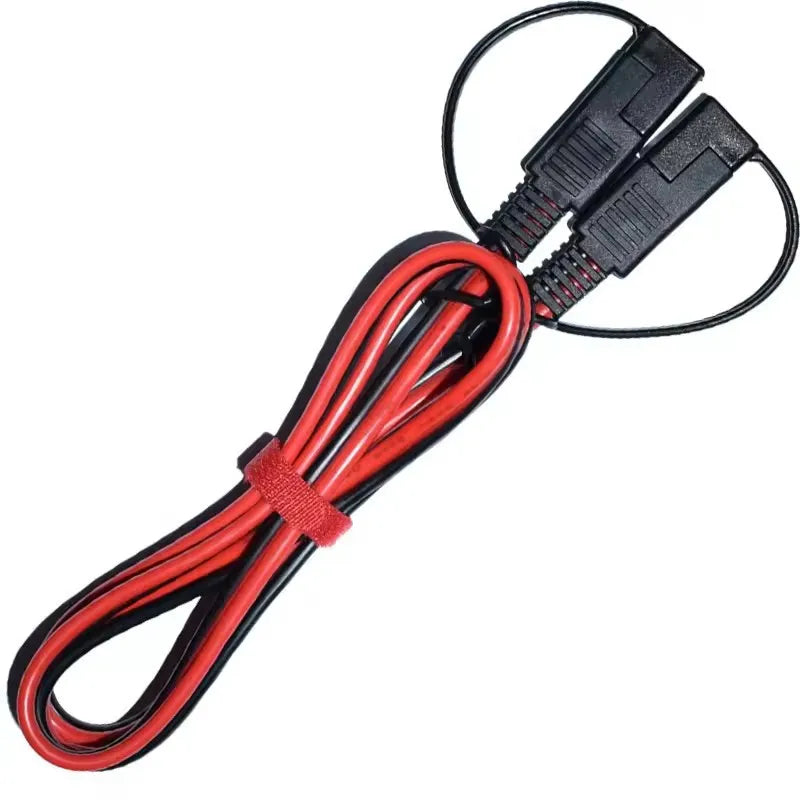 Double SAE Quick Release Cable Adapter Extension Solar Cable SAE to O-ring Connector Extension Cable for Battery Charger Maintai
