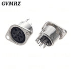 2PCS/lot 3/4/5/6/7/8PIN Panel Mount Male Female Jack DIN Adapter MIDI Cable Connector 3P 4P 5P 6P