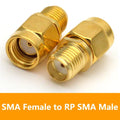5/20PCS Connector SMA To SMA/ RP-SMA To SMA / RPSMA Male Plug & Female Jack Slide-on Straight RF Coax Adapter Connector