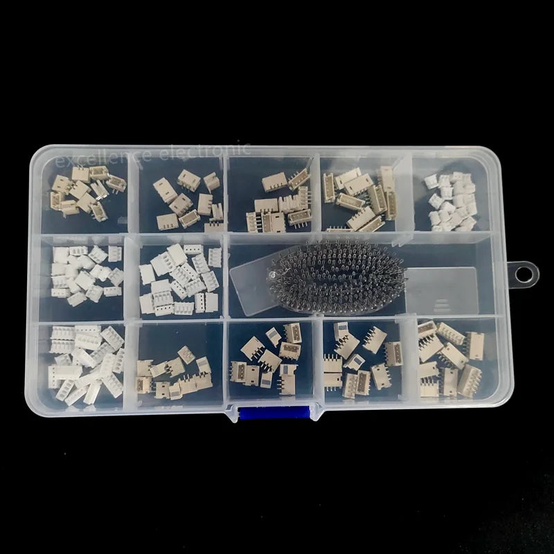 440pcs ZH1.5 1.5mm Pitch Wire-to-Board Connector Kit Horizontal and Vertical SMD Pin Header Terminal Housing (2/3/4/5 Pin)