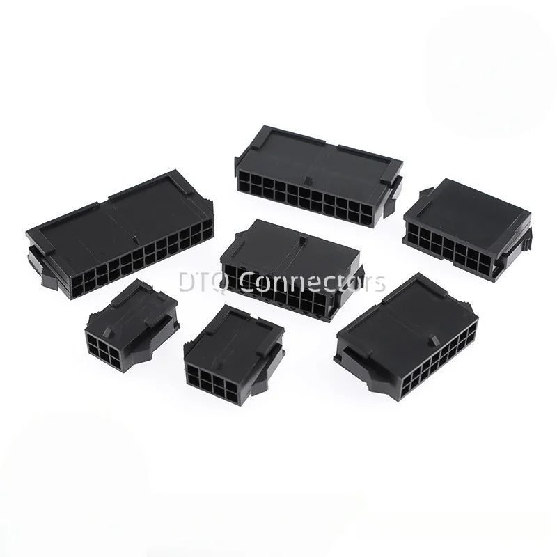 10sets Micro-Fit 3.0 3.0mm Pitch Connector Double Row Female Housing+Male Terminal 2P 4P 8P - 24Pin Mini 5559 43020 Female She