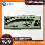 LCD Screen for Electric Motorcycle Segment Display GW004 HTN Positive 4.5V LCD 7 Monochrome Custom Segment LCD Display