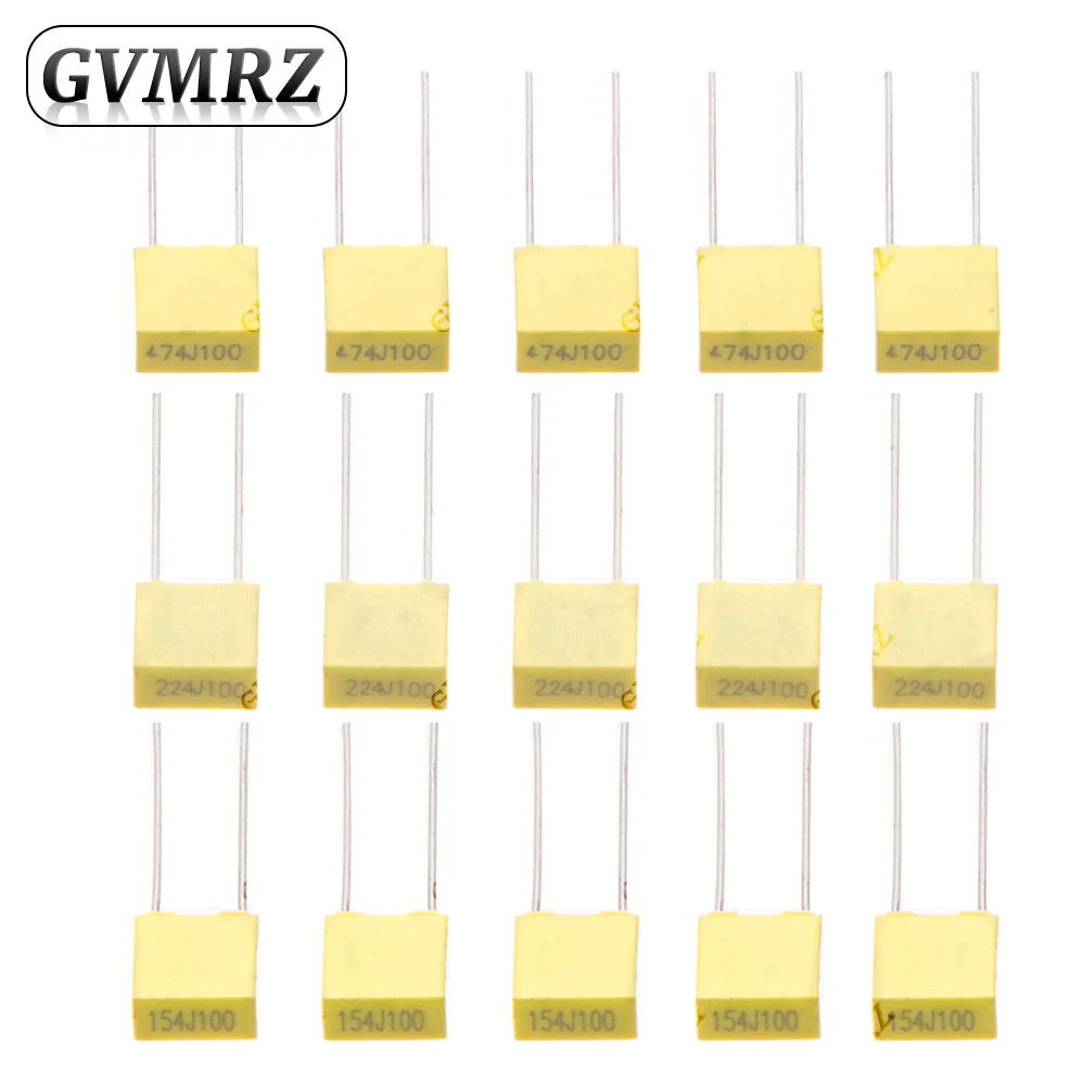 100pcs/1000pcs/20pcs 102J152J 222J 332J 472J Metal film capacitor 1NF 47NF 100NF 220NF capacitor 682J 103J 1.5NF 5NF 22NF