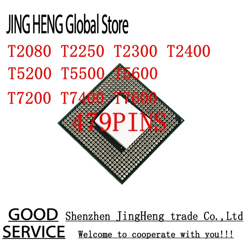 Core 2 Duo T2080 T2250 T2300 T2400 T5200 T5500 T5600 T7200 T7400 T7600 Available for  GM945 PGA479 Notebook Laptop CPU