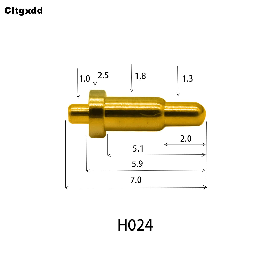 5pcs Pogo Pin Connector Pogopin Battery Spring Loaded Contact SMD Needle PCB 2 3 4 5 6 7 8 9 10 12 14 MM Test Probe H021 - H040