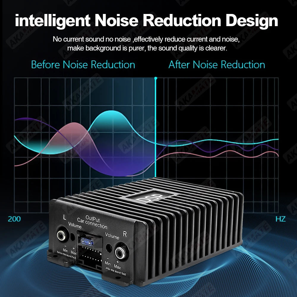 Car Radio Amplifier for Android Radio DSP Non Destructive Modification Speaker Enhance Sound Car Audio Processor 4 Channel