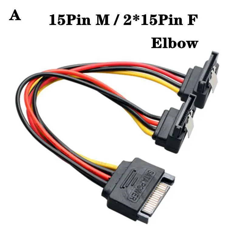 20cm Power 6Pin 8Pin 4Pin 15Pin SATA Male to 4Pin IDE Molex Female 15Pin SATA Female Power Cable Computer Cable 6Pin To 8Pin