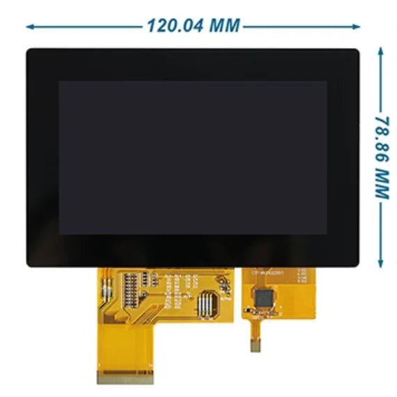 IPS 4.3 inch 40PIN HD TFT LCD Capacitive Screen (Touch/No Touch) 24Bit TTL-RGB Interface GT1151Q 6P I2C Interface 800*480