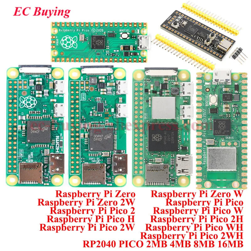 Raspberry Pi Zero W 2W Raspberry Pi Pico 2 Pico W H 2H 2W WH 2WH RP2040 RP2350 Wireless WiFi Bluetooth-compat Development Board