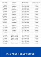 Waterproof M16 2 3 4 5Pin 6 7 8 9 Pin Cable Connector Outdoor IP68 Screw/Welding Male Female Wire Power Aviation Plug Connector