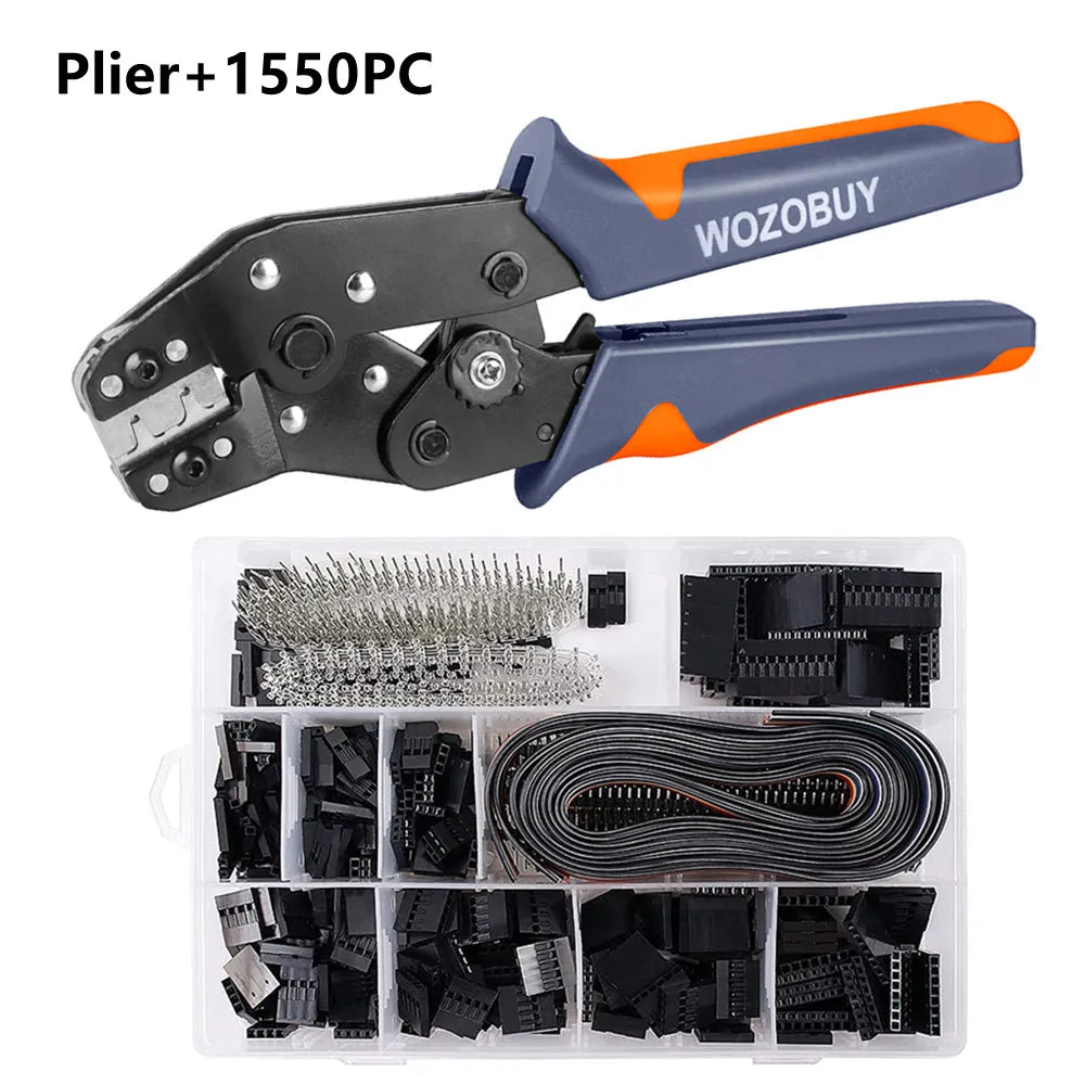 SN-01BM Wire Crimp Tool Kit AWG 28-20 (0.08-0.5mm²) Wire Crimper for 2.54mm Dupont Connectors and 2.54mm JST-XH Connectors