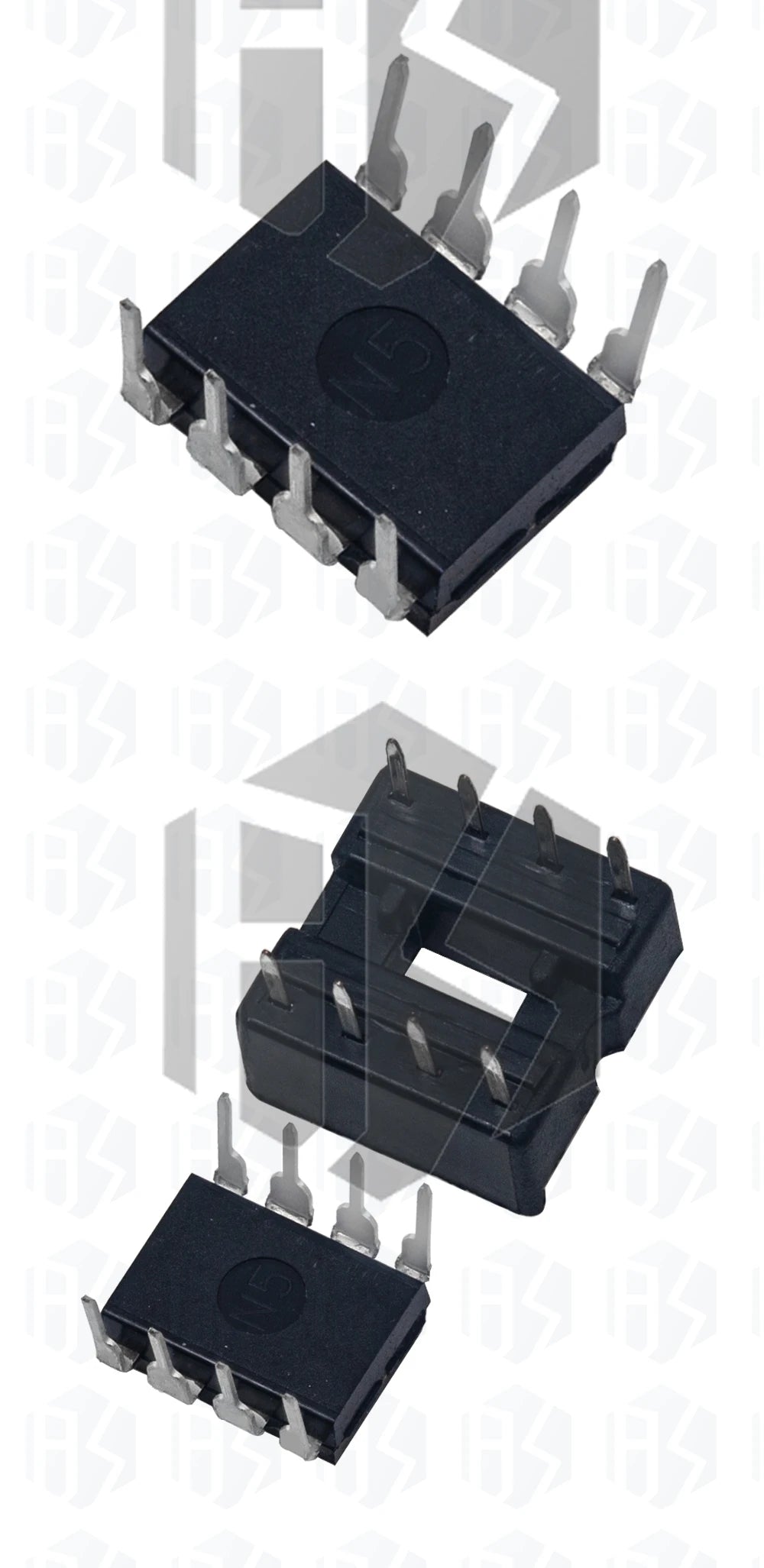 10pair/20pair NE555 NE555P IC 555 Timer Programming Oscillator Chip & 8 Pin DIP Sockets
