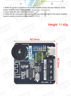 XH-A164 Miniature Digital Bluetooth Amplifier Board PAM8403 Case Modification TYPE-C Power Supply Dual 5W