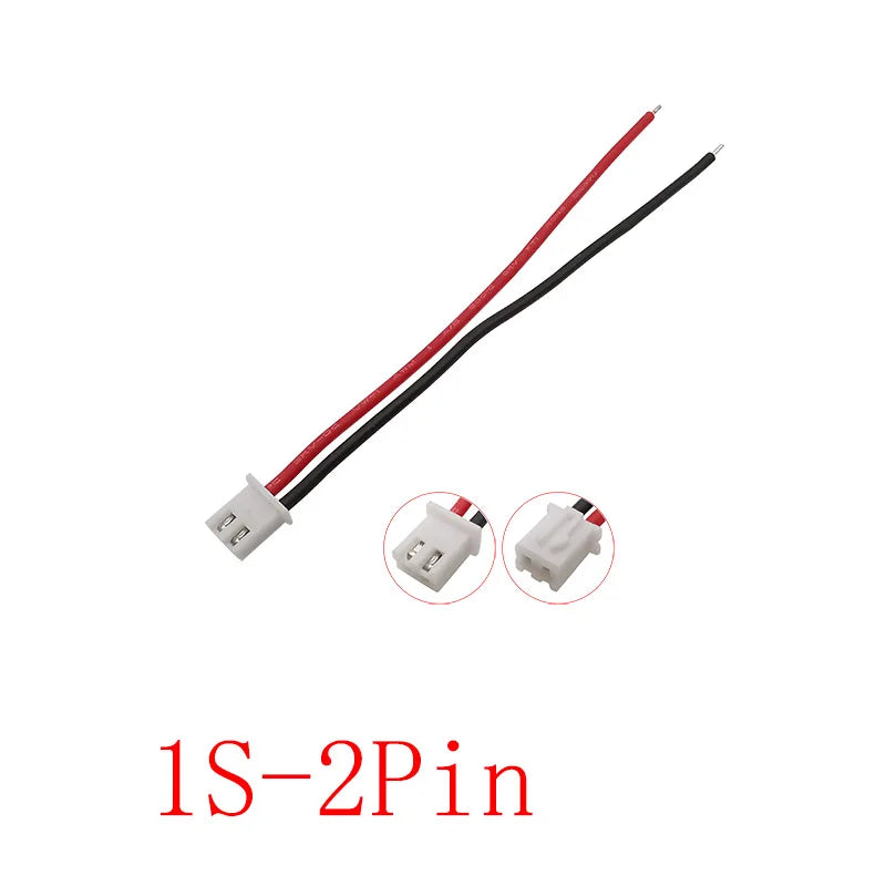 5Pcs JST-XH 2.54mm Pitch 1/2/3/4/5/6/7S Balancer Cable 22AWG Silicone RC Lipo Battery Balancer Charger Plug Wire Connector