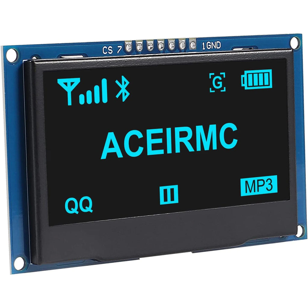 2.4" 2.42 inch 128x64 OLED LCD Display Module SSD1309 12864 7 Pin SPI/IIC I2C Serial Interface for Arduino UNO R3 C51