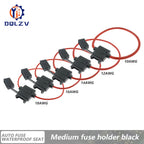 Medium 32V Car Waterproof Fuse Holder Socket 18/16/14/12/10AWG Auto Motorcycle Motorbike Blade Fuse 3A 5A 7.5A 10A 15A 20A 25A