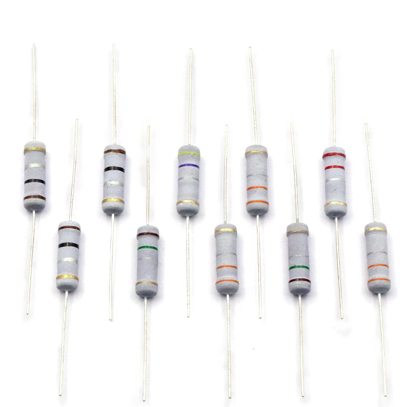 20pcs 2W Carbon Film Resistor 5% Resistance 0.1Ω-2MΩ 0.47 10 47 100 200 470 820 1K 4.7K 10K 47K 100K 200K 330K 470K 1M 1.2M Ohm