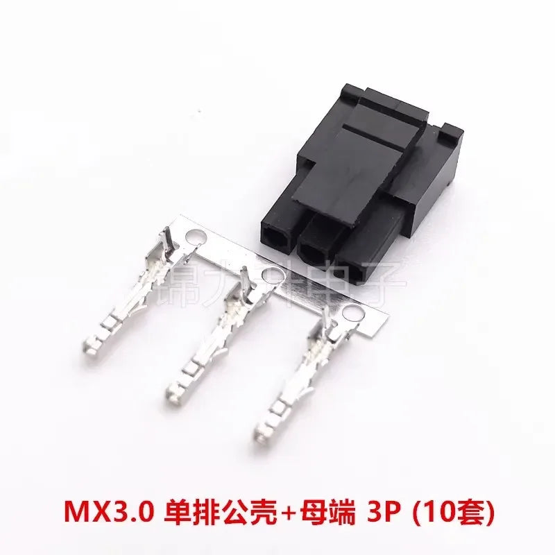10Sets Mini 5557 Male 43025 MX3.0 Micro-fit 3.0 3.0mm Pitch Single Row Housing Female Terminals 2-6Pin Connector Kit