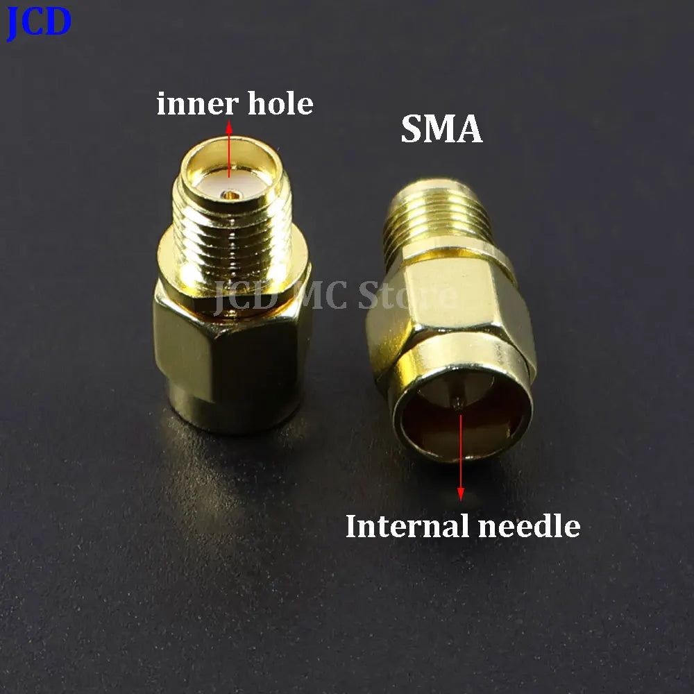 1/3/5piece SMA Male Female RF Straight Connector 90 Degree Right Angle Tee Type 3Way Splitter RPSMA To RP-SMA Male Adapter