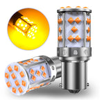 2pcs LED P21W 1156 BA15S PY21W BAU15S 3030 35SMD Bulb Canbus Free T20 7440 W21W Lamp For Car Turn Signal Light Backlight Orange
