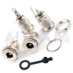 DC099 5.5 mm x 2.1mm DC Power Jack Socket Female Panel Mount Connector Metal DC-099 Open Hole 11MM 5.5*2.1 5.5*2.5