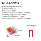 Wire Connector Electrical Lever Strip Connectors Cage Spring Universal Compact Quick Wiring Conductors Push-in Terminal Blocks