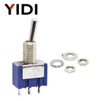 5pcs 10pcs MTS-102 103 MTS-202 203 Toggle Switch 6A 125VAC on on SPDT 6mm Mini Switch DPDT on off on Waterproof Cap