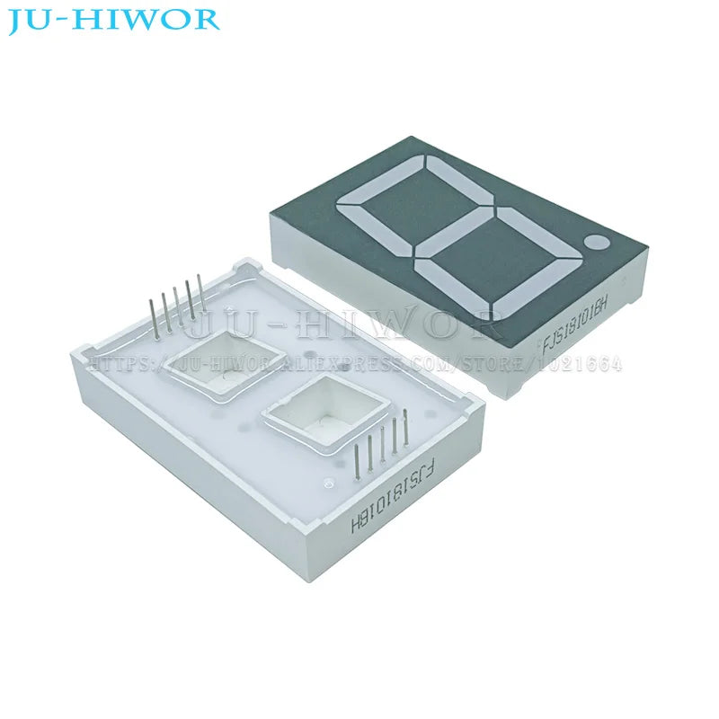 10pcs 1.8 Inch 10Pins 1 Digit Bit 7 Segment Red LED Digital Display Digitron 18101AH 18101BH Common Anode Cathode C-C C-A