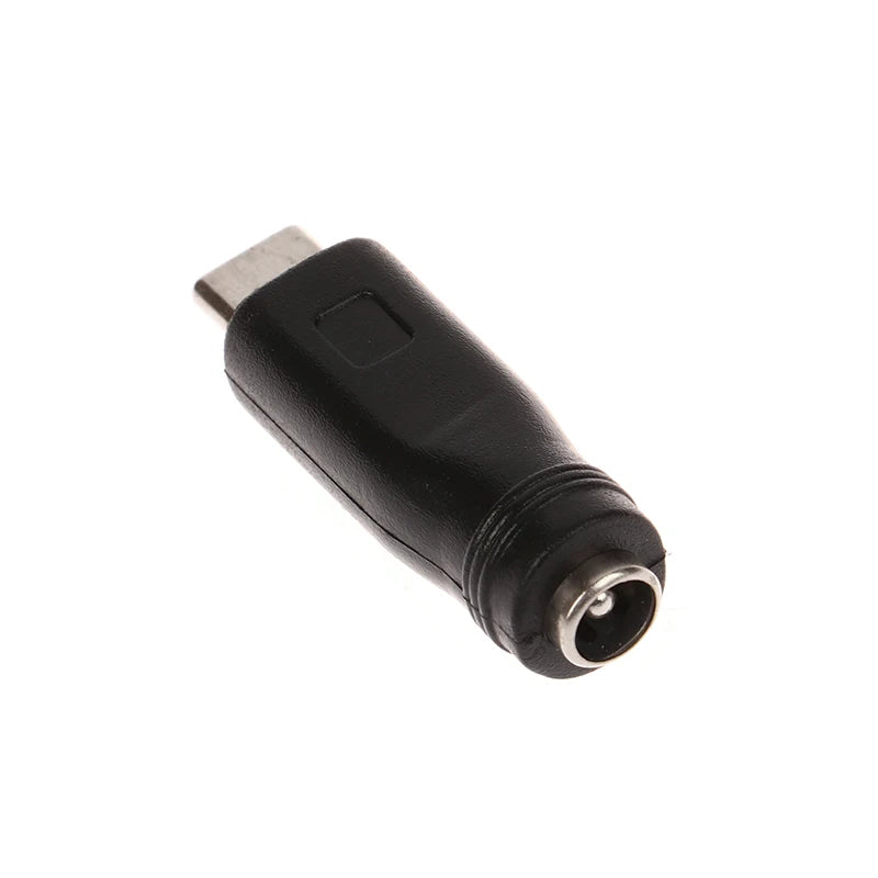 1/2pc DC Power Adapter Converter 5.5x2.1mm Female Jack To USB Type C Male Connector