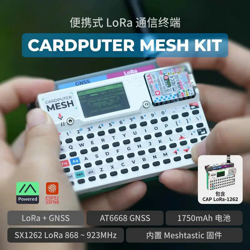 M5Stack Official Cardputer Mesh Kit for Meshtastic ESP3-S3 Integrates LoRa Mesh Networking with Global Positioning Capabilities