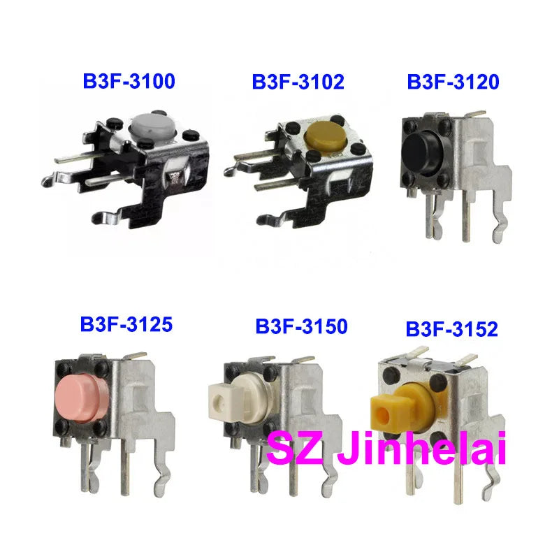 100pcs Authentic Original Omron Tactile Switch B3F-3100 B3F-3102 B3F-3105 B3F-3120 B3F-3122 B3F-3125 B3F-3150 B3F-3152 B3F-3155