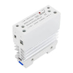 Solid State Relay With Heatsink 40DA Rail-Mount Integrated SSR Module Single-Phase Small 25A DC Control AC 10AA 25AA 40AA 60AA