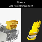 COMNEN  RJ45 Cat5/6/6A Pass Through Connectors Modular Plug , EZ to Crimp Modular Plug for Solid Or Stranded UTP Network Cable