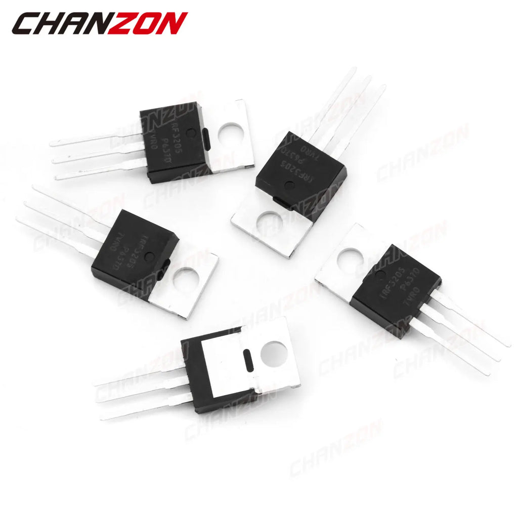 10Pcs IRF3205 TO-220 Power SIC Mosfet Transistor Bipolar Junction BJT Powerful Triode Tube Fets DIP 110A 55V Integrated Circuits
