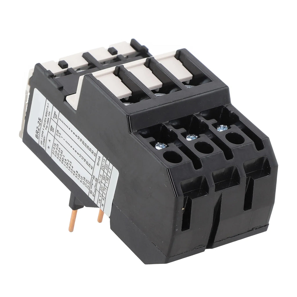 Thermal Overload Motor Relay 3 Phase AC 50Hz/60Hz FR NR2-25 IP20 Plug-in With Indicator Light For CJX2 Series Contactors