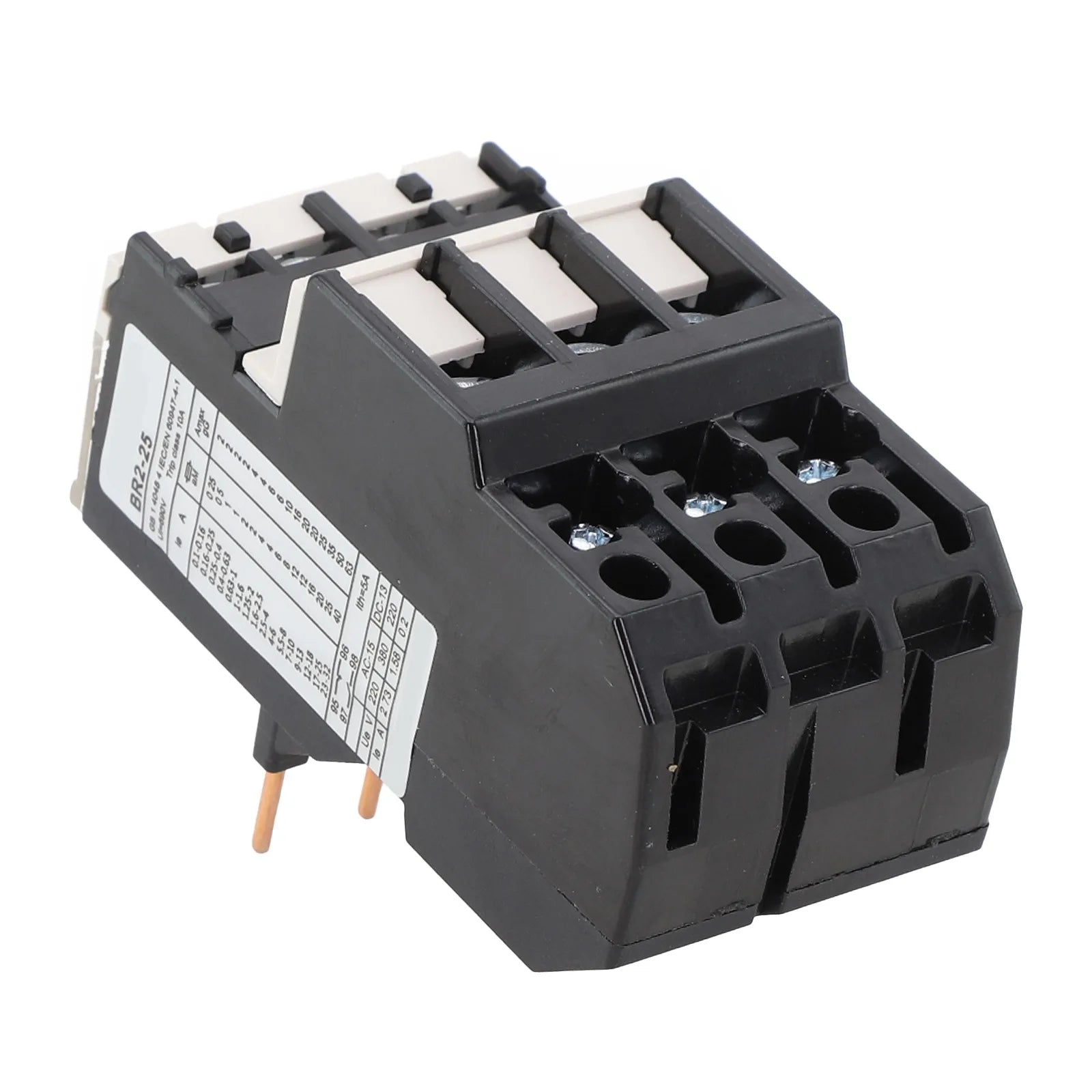 Thermal Overload Motor Relay 3 Phase AC 50Hz/60Hz FR NR2-25 IP20 Plug-in With Indicator Light For CJX2 Series Contactors