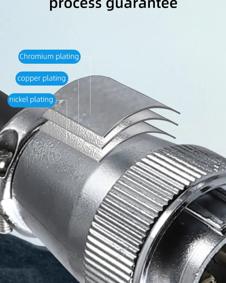 ZHQCN WS20 Connector 2 3 4 5 7 9 Pin Aviation Plug Socket Circular TQ ZQ Panel Mount Industrial Power Cable 500V 10A
