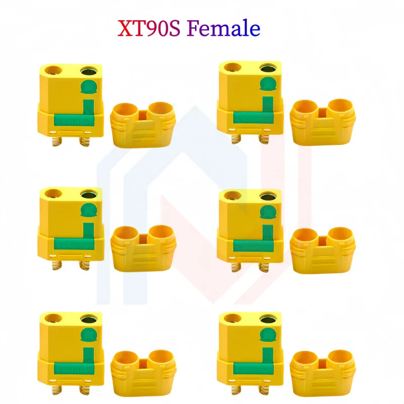 XT90/XT90S Male to Female Adapter for Car Lipo Battery Large Current Model Aircraft Plug with Resistance to Prevent Sparking