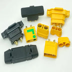 1/2/3/5pcs XT90-M XT90E-F XT90S XT90E  Male/Female Power Sockets Gold-Plated Battery Connectors Connector Sockets (Yellow/Black)