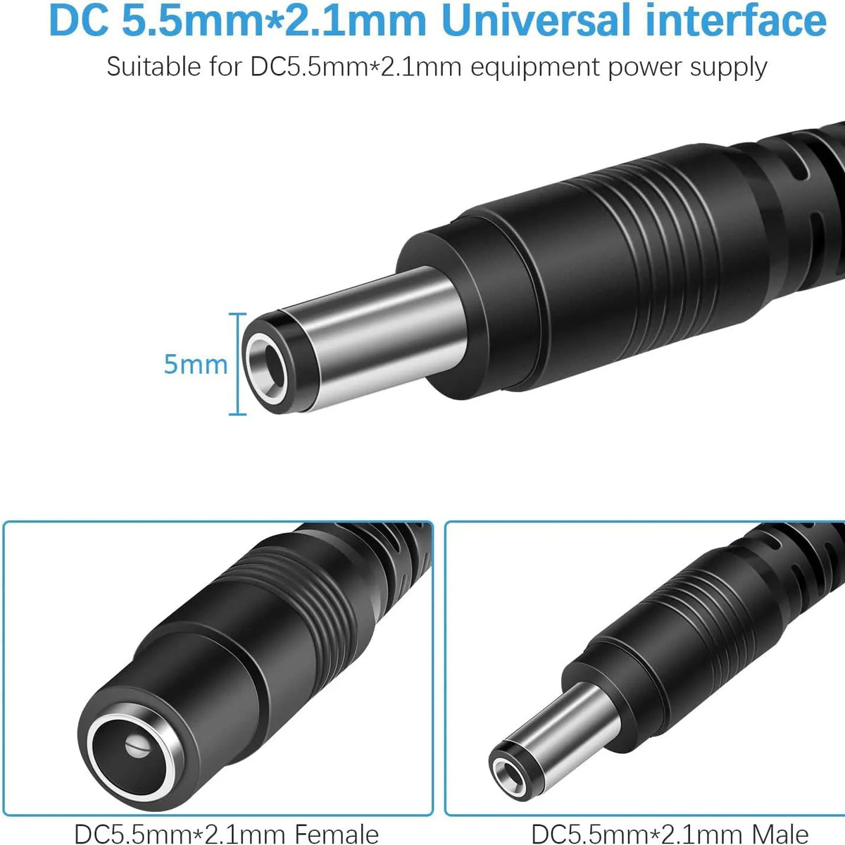 CCTV 20Meters 66FT 2.1x5.5mm Dc 12v Power Extension Cable for Audio Security Cameras Ip Camera Dvr Standalone Led Strip Light
