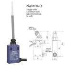 CNTD Micro Limit Switch C6N Series C6N‑101 C6N‑102 C6N‑111 C6N‑121 1NO1NC 10A 250V IP67 Waterproof For Automated Machinery