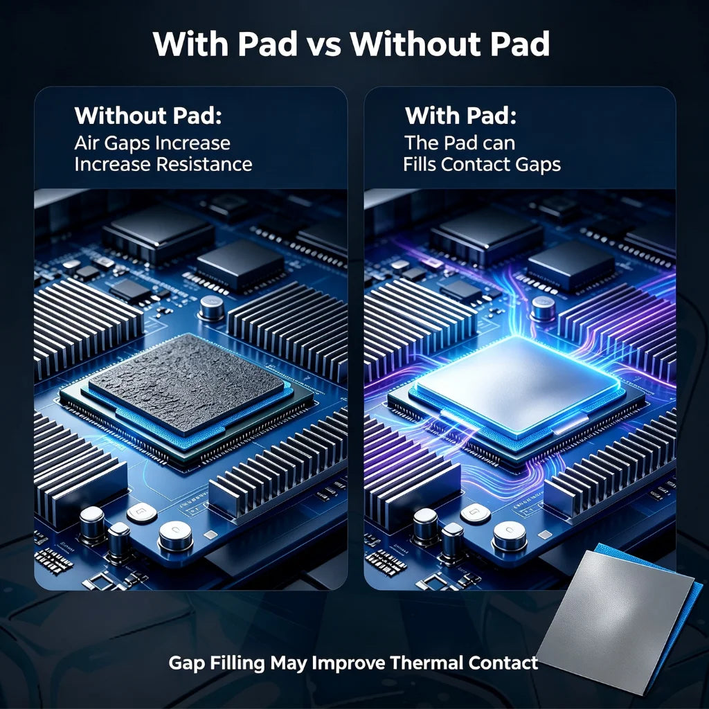 Thermalt VIDA 21W/mk 0.5/1.0/1.5mm GPU CPU Heatsink Cooling Conductive Silicone Pad High Quality Original Authentic Thermal Pad