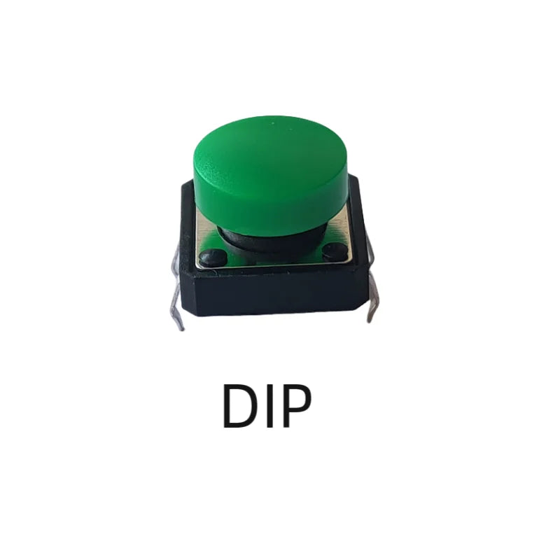 10Sets 12x12mm Momentary Tact Switch Add Plastic Caps Height 9.2mm Push Button Switch 4PIN SMT DIP PCB Mounting Button