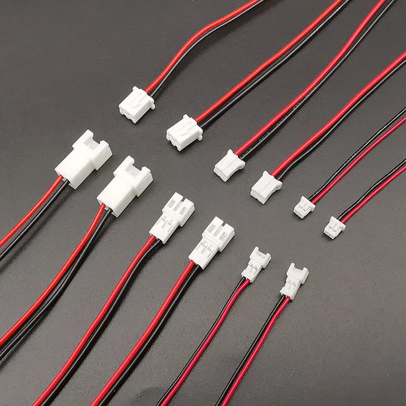 5/10Pairs Mini Small JST 1.25mm / PH 2.0mm / XH 2.54mm Pitch 2 Pin Connector JST 2Pin Male Female Plug Socket With Wire Cable