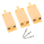 3Pcs Tamper Switch for Enclosure Sturdy Metal Plastic Housing Screw Mount Normally Closed Mechanical Limit Switch for Atm Fire