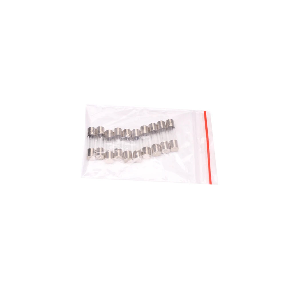 10/100PCS Fuse tube 5x20 6x30 glass fuse tube 250v0.1A 0.2A0.5A1A2A3A5A6 10A15A20A30A