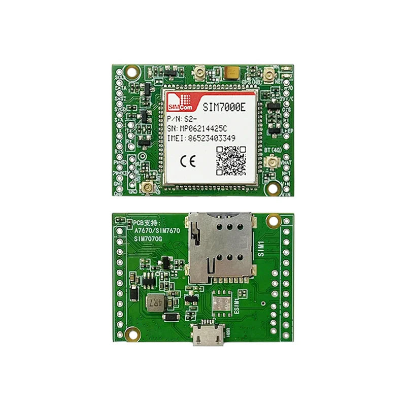 SIM7000E SIM7000G Core Board 24*24mm LPWA IOT Module Dual-row Pin LPWA+NBIOT+CATM+GPS Development Board Kit With Antenna