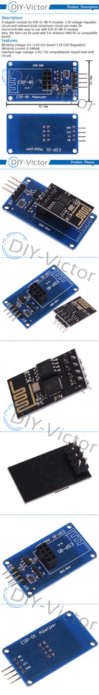 ESP-01S ESP01S ESP8266 Serial WIFI Adapter Module Wireless Developent Board Wireless Transceiver For Raspberry Pi UNO R3 One