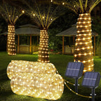 1pack Solar Rope Lights Solar LED Light Path Outdoor Garden Solar String Lights Waterproof Outdoor Lighting Strips 8 Light Modes