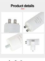 CBB60 Washing Machine Pump Starting Capacitor:4uf,5uf,6uf,8uf,10uf,12uf,14uf,15uf,20uf,25uf,30uf,35uf,40uf,45uf,50uf,60uf 450VAC